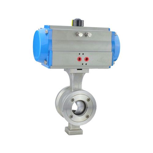 Flanged v ball valve