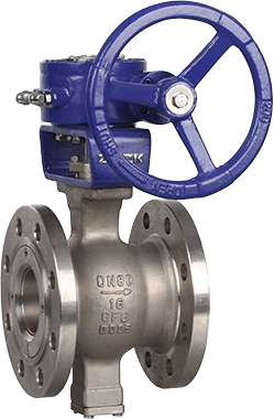 Flanged v ball valve