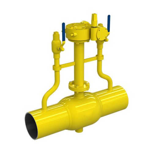 Gas direct buried fully welded ball valve