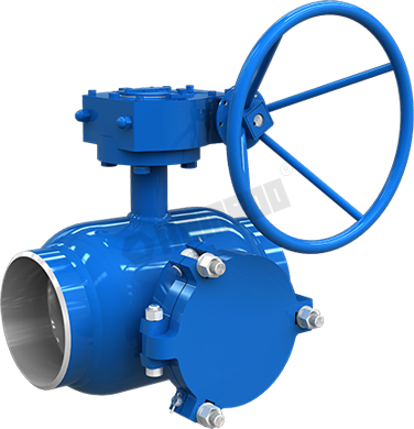 Fully welded filter ball valve